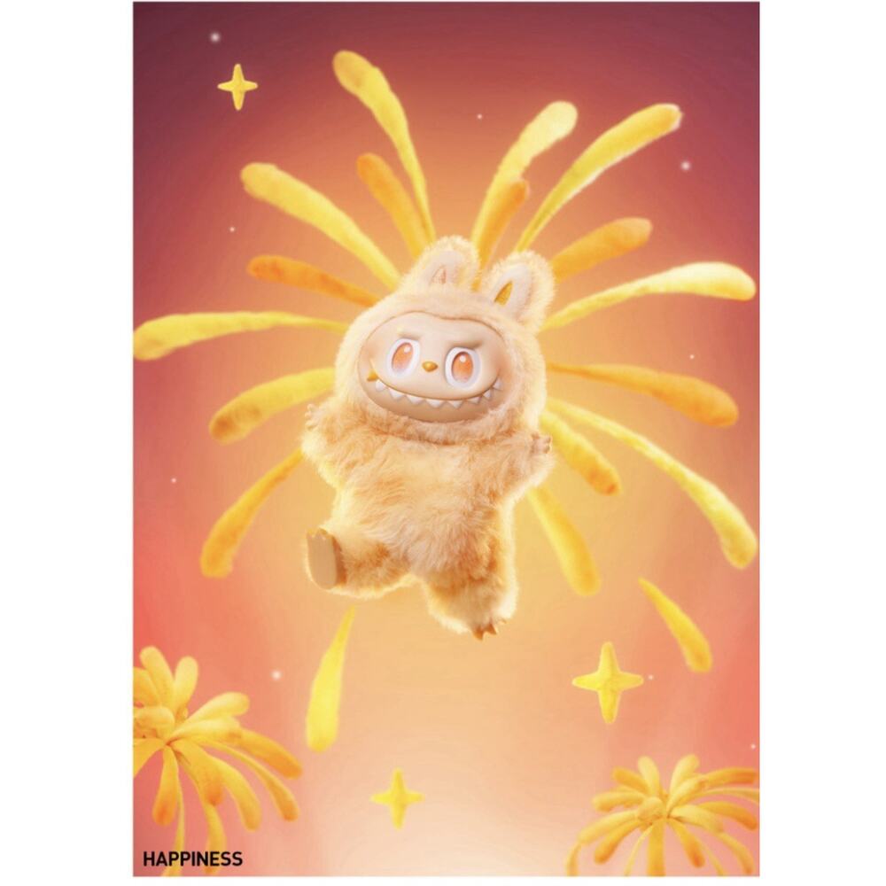 POPMART THE MONSTERS Big into Energy Vinyl Plush Pendant Happiness NIB